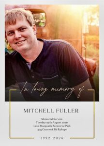 Mitch Fuller Obituary Newcastle, Australia Death- In Loving Memory of Mitch Fuller Who Passed Away Unexpectedly