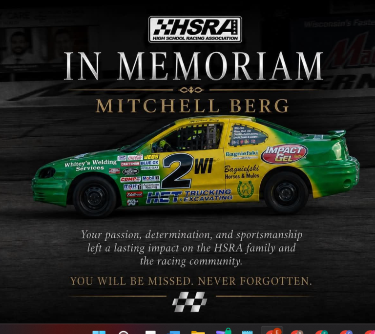 Mitchell Berg Passed Away After Melrose, WI Car Accident – HSRA Community Mourns Former Champion